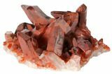 Natural, Red Quartz Crystal Cluster - Morocco #134079-1
